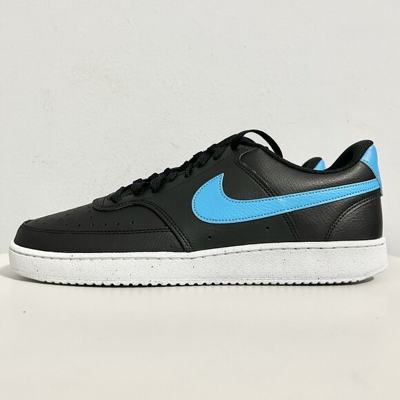 Nike Court Vision Low Next Nature “Black Laser Blue” Men’s Size 11.5-12 Sneakers - Picture 4 of 8